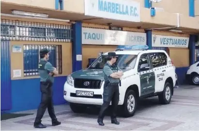  ?? Foto: Archiv ?? Das Archivbild zeigt eine Razzia der Guardia Civil in Marbella, die der Russenmafi­a galt.