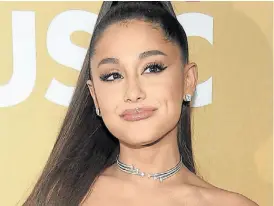  ??  ?? Ariana Grande. Sufrió de Trastorno de estrés post-traumático.