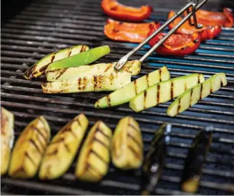  ?? TNS ?? FIRE UP THE GRILL: Vegetables are perfect for the grill. Marinate them ahead of time for the best flavor.