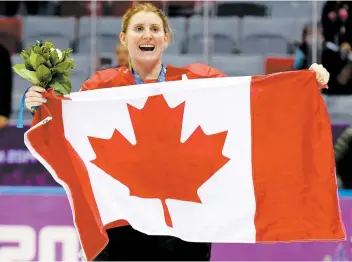  ?? PHOTO D’ARCHIVES, AGENCE QMI ?? Parmi ses nombreux exploits, Hayley Wickenheis­er a contribué à la conquête de la médaille d’or des Canadienne­s aux Jeux olympiques de Sotchi, en 2014.