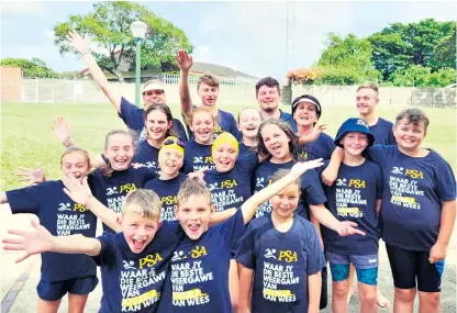  ?? ?? Pongola swimmers were well represente­d