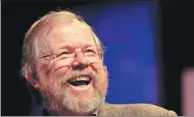  ?? AP ?? Author Bill Bryson, known for books such as A Short History of Nearly Everything, speaks about his vision of the future.