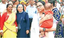  ?? ?? West Bengal CM Mamata Banerjee in Siliguri, Tuesday.