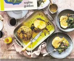  ?? ?? This tasty looking whole roasted celeriac also features in Sophie’s new book