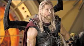  ?? MARVEL 2017 ?? Chris Hemsworth starred in “Thor: Ragnarok,” but a guy he helped recently didn’t know it.