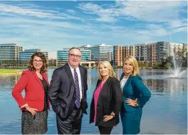  ?? Courtesy photo ?? Staff members of The Woodlands Area Economic Developmen­t Partnershi­p include (from left) Laura Lea Palmer, Vice President of Business Retention &xpansion; Gil Staley, Chief Executive Officer; Holly Gruy, Vice President of Operations; and Ashley Byers,...