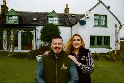  ?? ?? DREAM HOUSE: Left: Bounty Competitio­ns founders Calvin and Leanne Davidson.