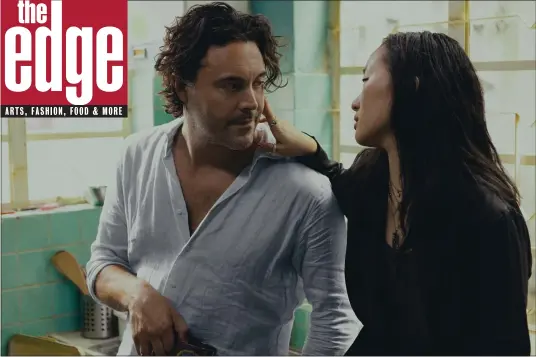  ?? PHOTO COURTESY OF PRIME VIDEO ?? Top: Jack Huston plays David, a married alcoholic, with fellow expat Mercy (Ji-young Yoo) in “Expats.”