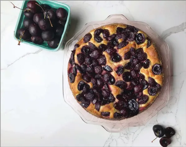  ?? (Arkansas Democrat-Gazette/Kelly Brant) ?? Yeasted Breakfast Cake With Cherries