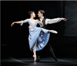  ?? Erik Tomasson ?? Clockwise, from top left: Sara Mearns and Amar Ramasar of the New York City Ballet in “Rodeo: Four Dance Episodes”; Maria Kochetkova in “On a Theme of Paganini”; Frances Chung and Joseph Walsh in “Frankenste­in”; and National Ballet of Canada’s Elena...