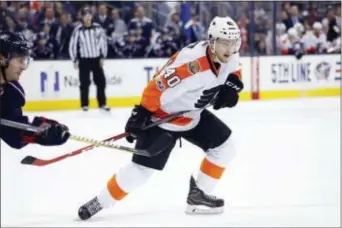  ?? THE ASSOCIATED PRESS FILE ?? The Flyers re-signed 25-year-old Jordan Weal, perhaps, to reinvigora­te veteran Claude Giroux. It’s all part of general manager Ron Hextall’s move toward a more youthful lineup — without rebuilding.