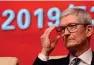  ?? AFP ?? Tim Cook at the Economic Summit held for the China Developmen­t Forum in Beijing on Saturday. —
