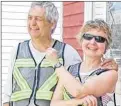  ?? SUBMITTED PHOTO ?? Elizabeth Ann Sovis and her husband, Edmund Aunger, are shown on a bicycling vacation in P.E.I. on July 13, 2012. Sovis was hit by a vehicle and killed the next day.