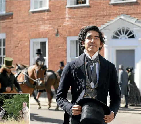  ??  ?? Dev Patel heads an all-star cast in Armando Iannucci’s The Personal History of David Copperfiel­d ,a ‘‘stunning piece of writing’’ that zings and sings.