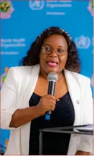  ?? ?? Overview… Dr Debra Machando, WHO Zimbabwe Mental Health Technical Officer.