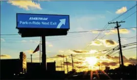  ?? SUBMITTED ?? Laketran’s Park-n-Ride Next Exit Billboard received a silver award at the 2017 Lake Communicat­ors APEX Awards on May 18. The billboard, located about a half mile east of the Lloyd Road exit on State Route 2 in Wickliffe, encourages drivers commuting...