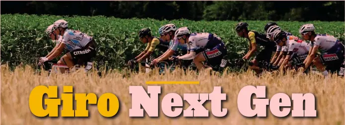  ?? LAPRESSE ?? Giovani
Un’immagine dell’edizione 2023 del Giro Next Gen