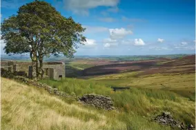  ?? ?? Literary inspiratio­n: Top Withens farmhouse on Haworth Moor