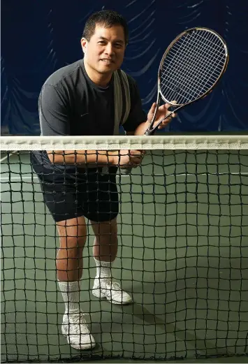  ?? Photograph­y Peter Tym ?? Dr. Joseph Lee plays tennis regularly as well as enjoying cycling, golfing and travel.