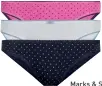  ??  ?? Marks &amp; Spencer Cotton 5 Pack Cotton Rich Underwear Rp299.000/5pcs