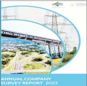  ?? ?? The front cover of the Annual Company Survey Report 2023.
