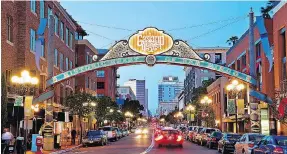  ?? COURTESY JOHN BAHU ?? The historic Gaslamp Quarter offers a perfect blend of the old and the new, as well as some of San Diego’s best shopping and nightlife.