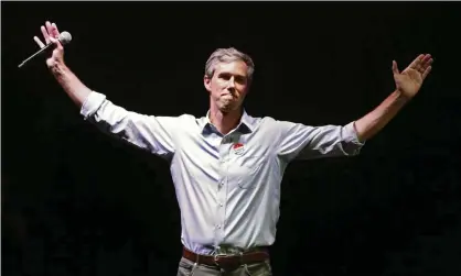  ?? Photograph: Larry W Smith/EPA ?? ‘After the initial burst of publicity, Beto fizzled quickly.’