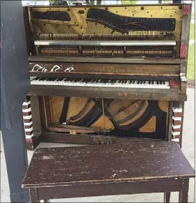  ?? SALTWIRE NETWORK ?? This piano in New Glasgow as vandalized last weekend.