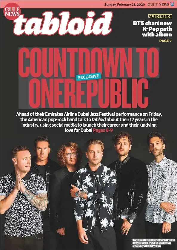 COUNTDOWN TOPAGE ONEREPUBLI­C - PressReader