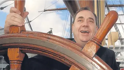  ?? Picture: PA. ?? Alex Salmond on the deck of the RRS Discovery in Dundee.