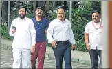  ?? PTI ?? Rebel Shiv Sena leader Eknath Shinde in Guwahati on Tuesday.