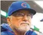  ?? Chris Sweda Getty Images ?? MADDON led the Cubs to a World Series title.