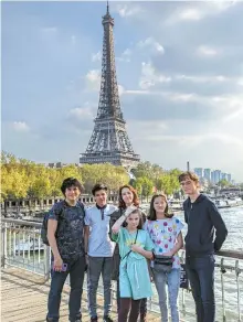  ?? AFP-Yonhap ?? This undated image courtesy of the Kashnitsky family shows Daniel Kashnitsky, 41-year-old public health specialist, and his family in Paris, France.