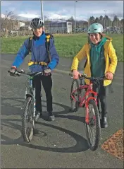  ??  ?? Pupils from Lochaber High School are taking part in the 10-day cycling initiative.
