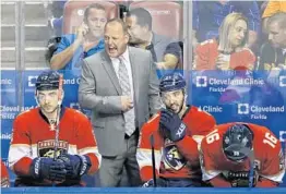  ?? WILFREDO LEE/AP ?? Gerard Gallant was axed as head coach of the Panthers back in November after the team’s slow start.