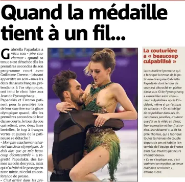  ?? (Photo EPA/MAXPPP) ?? Gabriella Papadakis en ‘‘mode topless’’.