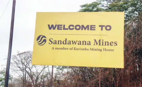  ?? ?? Sandawana mine produces lithium