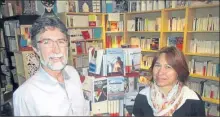  ??  ?? Michel Loyez et Laurence Pauliac de la librairie Livresse