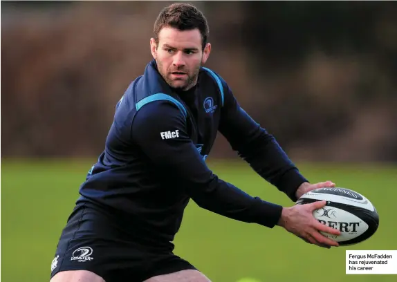  ??  ?? Fergus McFadden has rejuvenate­d his career