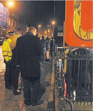  ?? Picture: Kim Cessford. ?? Paul Mcgowan was arrested outside the Undergroun­d nightclub on South Tay Street.