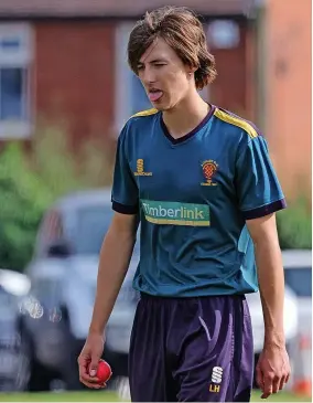  ?? ?? SIX OF THE BEST: Logan Hughes took six wickets for Burslem seconds.