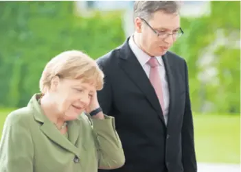  ?? DPA/PIXSELL ?? Merkel je svjesna da samo Vučić može bez prosvjeda odvesti Srbiju u EU