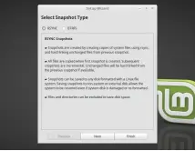  ??  ?? Timeshift, which is included in Linux Mint, provides incrementa­l system restore functional­ity, so you only need worry about backing up your personal files.