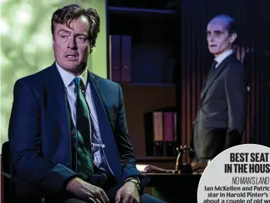  ?? Picture: THE OTHER RICHARD ?? No way out: Toby Stephens (left), a surgeon caught in a midlife crisis, is haunted by Finbar Lynch’s Man In Black