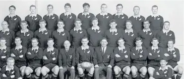  ?? Photo / Crown Studios Ltd ?? Zealand rugby touring team 1967. Ref: 1/1-030662-F Alexander Turnbull Library.