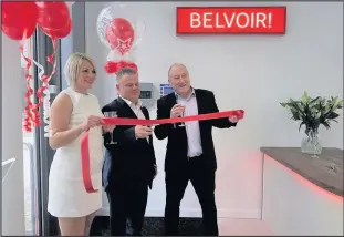  ??  ?? The opening of Belvoir estate agents in The Crescent in Hinckley