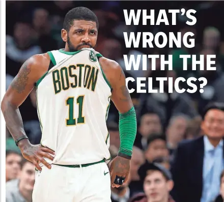 ?? GREG M. COOPER/USA TODAY SPORTS ?? Celtics guard Kyrie Irving is averaging 22 points.