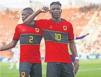  ?? ?? Gelson Dala tem agora 18 golos em 41 partidas efetuadas pela seleção angolana
