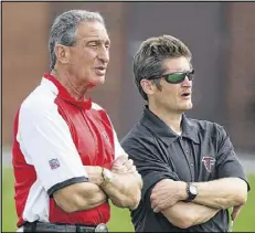  ?? CURTIS COMPTON / CCOMPTON @AJC.COM ?? Owner Arthur Blank and general manager Thomas Dimitroff have done a lot to build a winning team, and that attracts premier players.