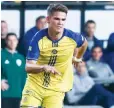  ?? (Danny Maron) ?? AFTER SCORING in five straight matches, Maccabi Tel Aviv striker Vidar Orn Kjartansso­n has gone five games without a goal, a streak he will be hoping to end when the yellow-andblue hosts Hapoel Haifa in Netanya on Saturday night.